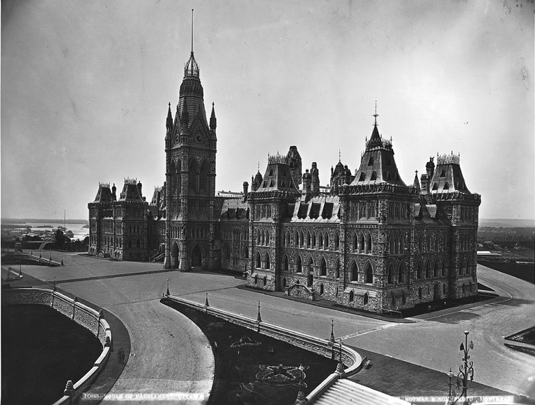 House of Parliament, Ottawa, ON, about 1878