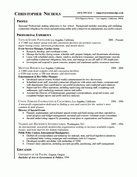 Events Manager Resume Example: Sample Event Planner Resumes