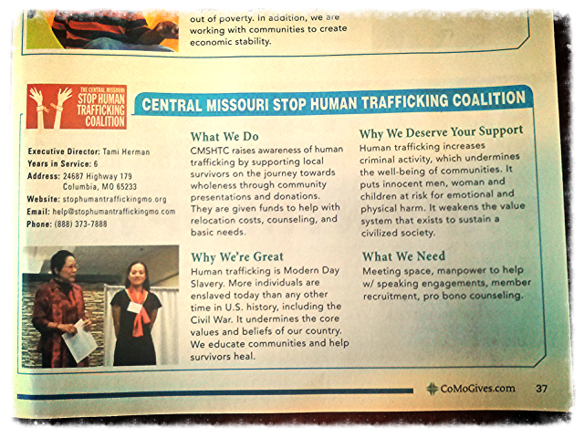 Central Missouri Stop Human Trafficking Coalition Saved My Life