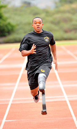 Below-the-knee amputee Fields runs for berth in 2012 Paralympics 090721