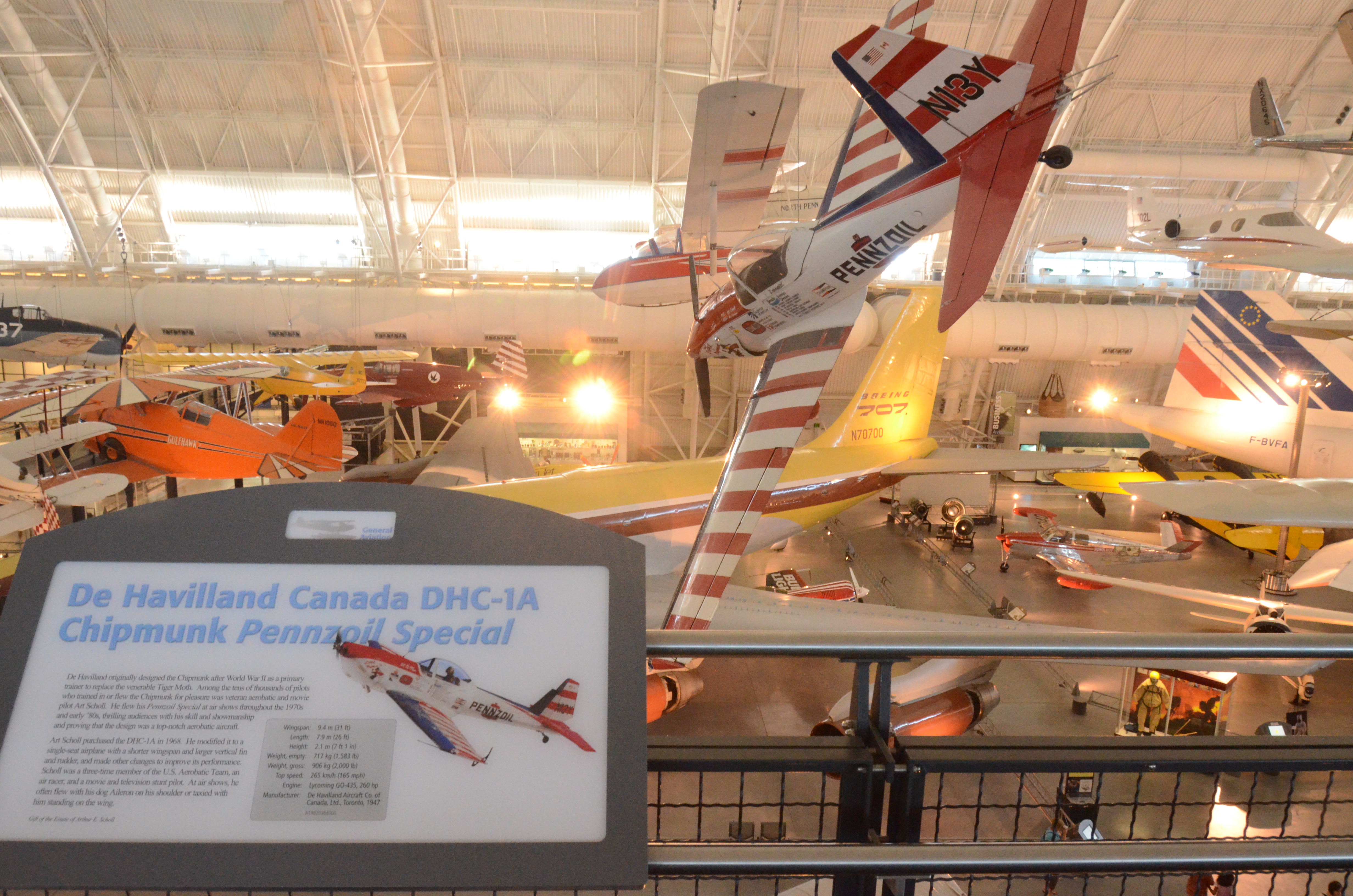 Steven F. Udvar-Hazy Center: De Havilland Canada DHC-1A Chipmunk Pennzoil Special