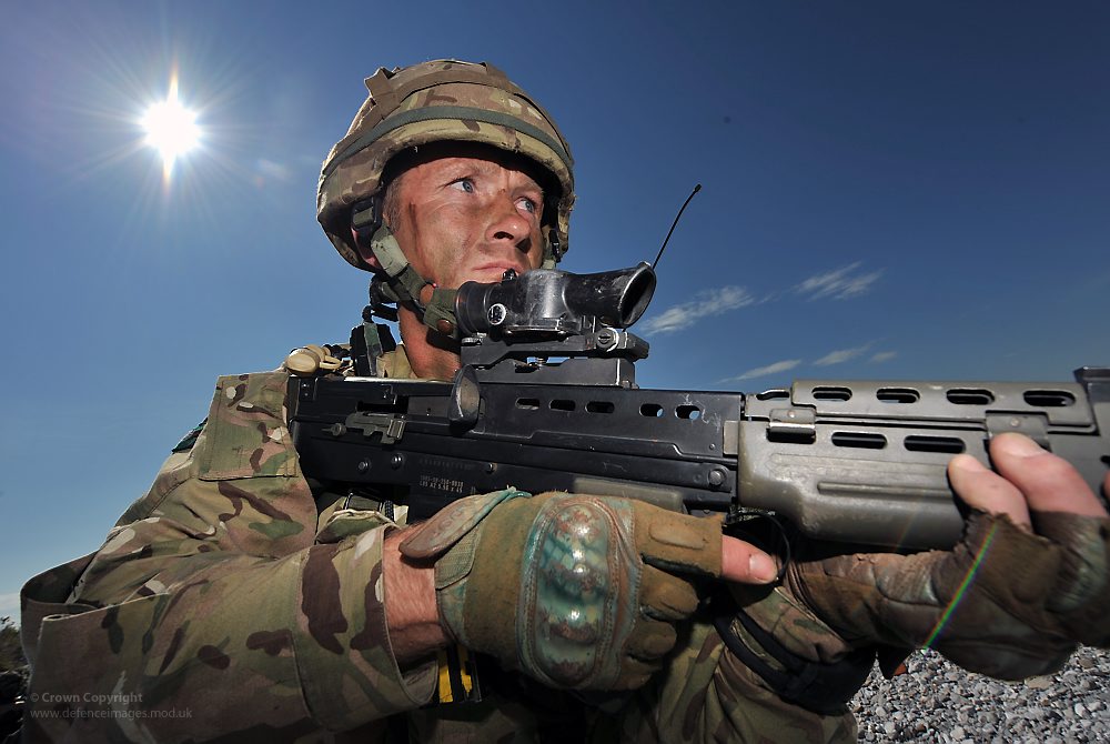 TA Reservist Soldier on Exercise in Italy
