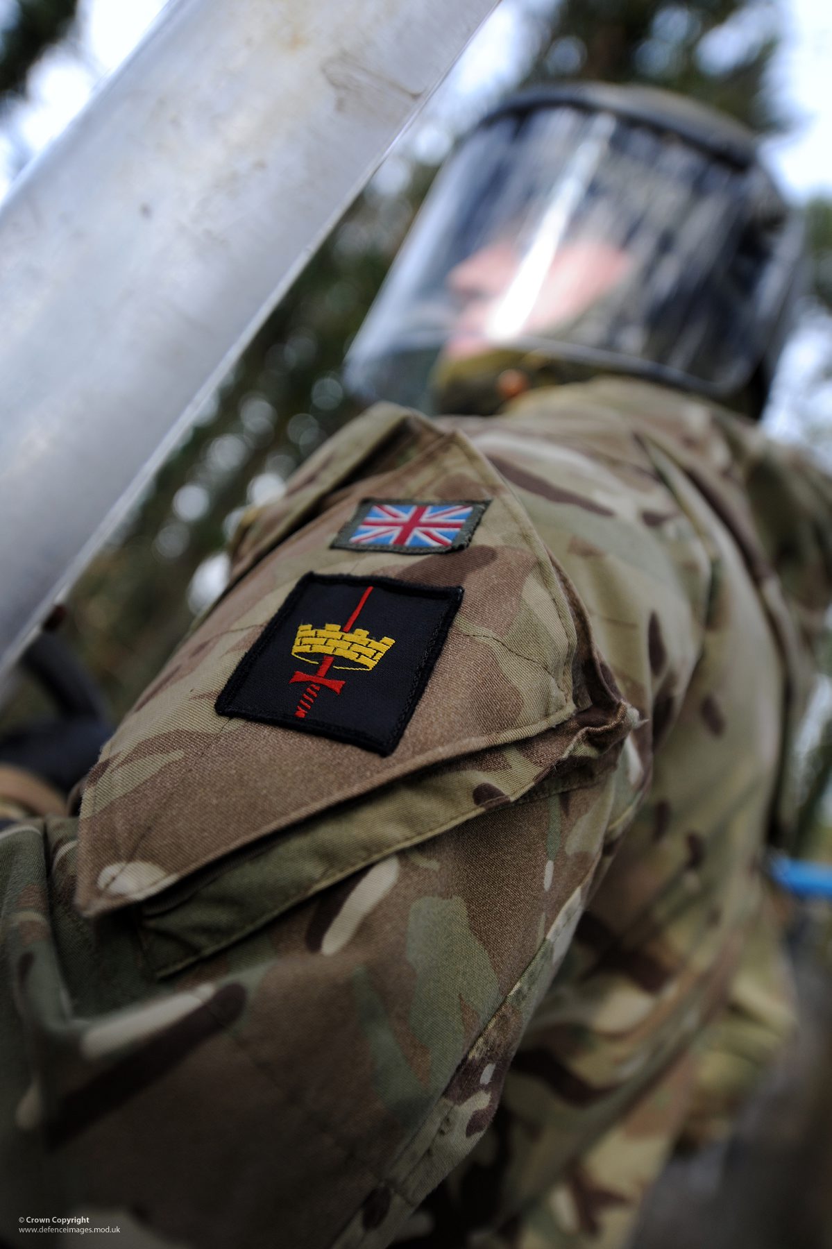 Army Reservists with The London Regiment Undergoing Public Order Training