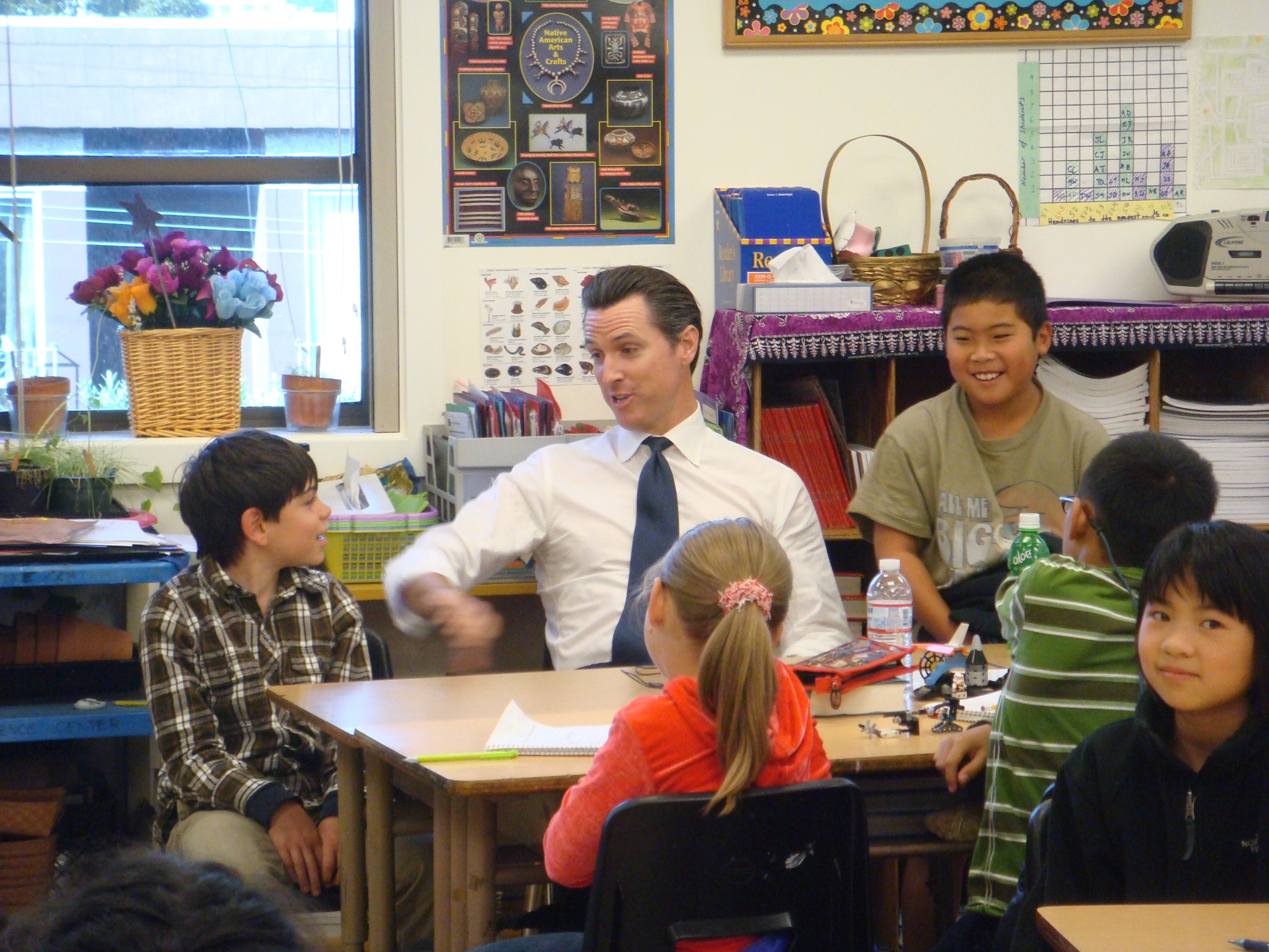 Mayor Newsom And Thousands Of San Franciscans Join Great California Shakeout Earthquake Drill