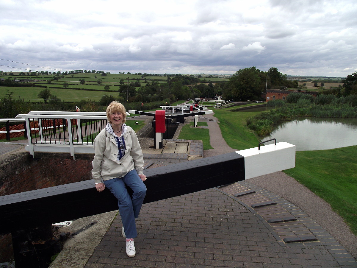 Overcast day at Foxton Top Lock, 'old' Grand Union Canal