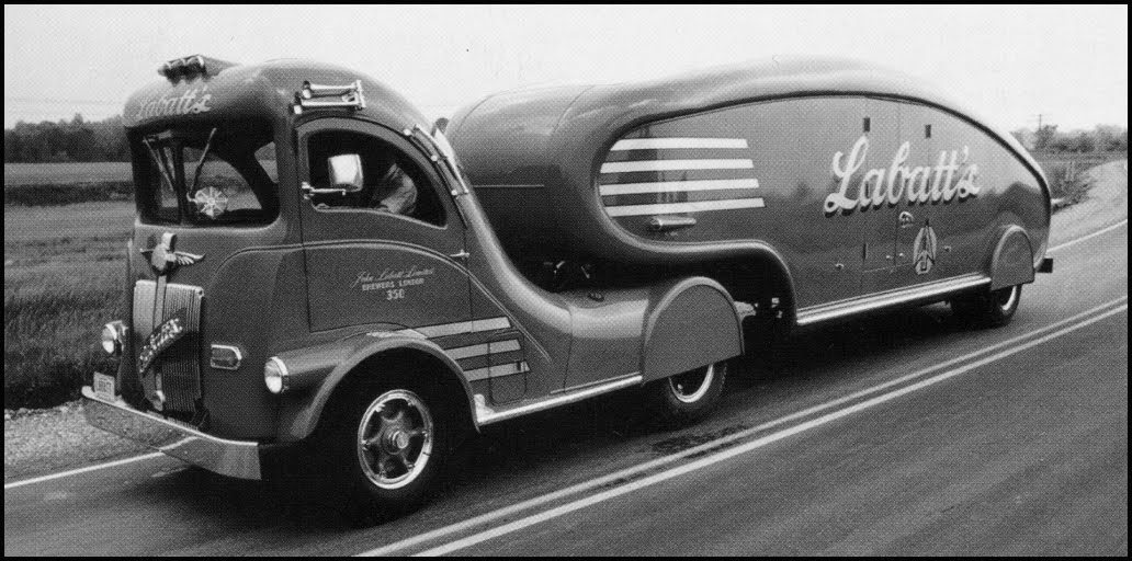 1947 White Labatt's Streamliner