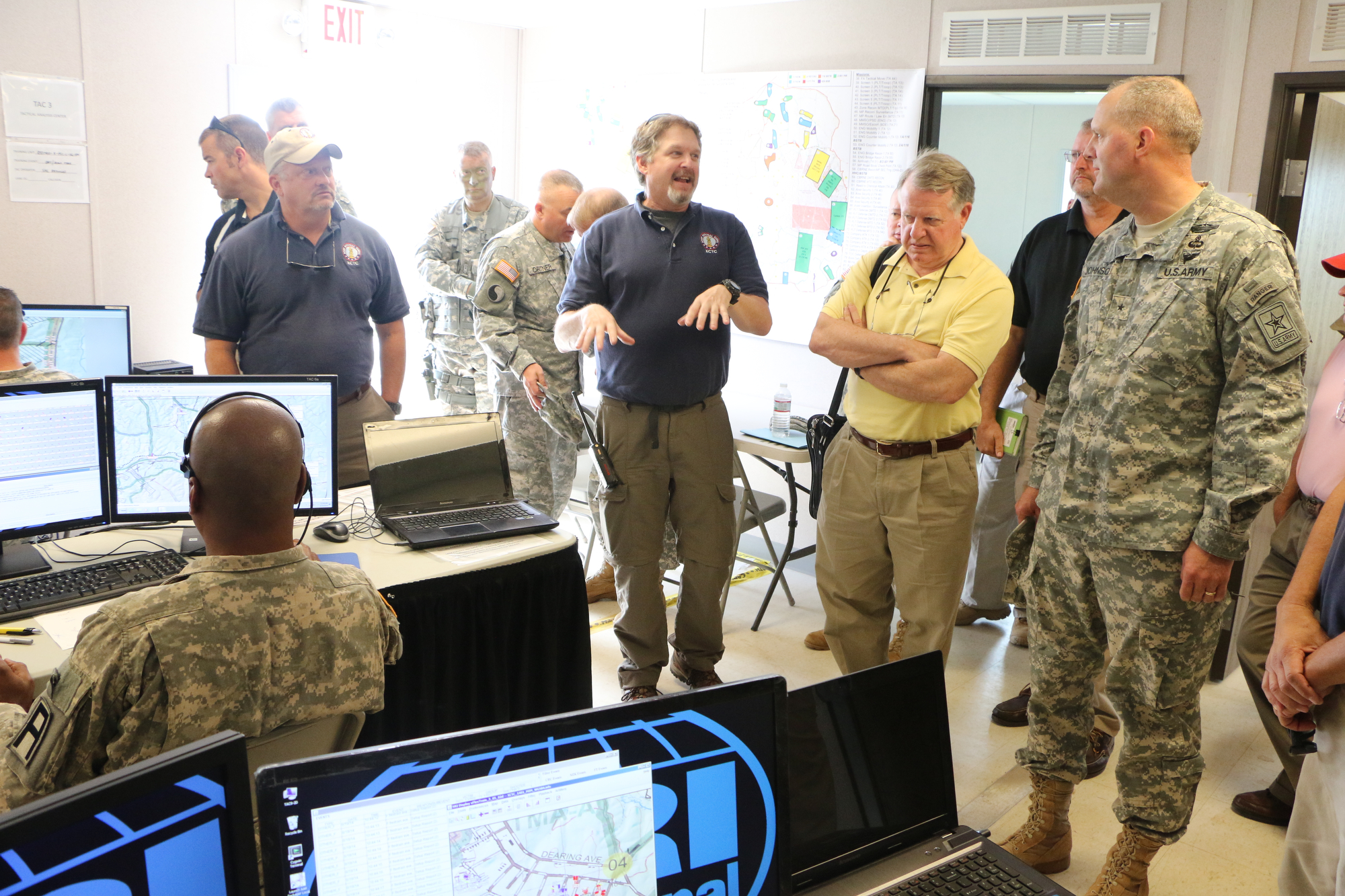 Senior leaders visit 116th's XCTC rotation at Fort Pickett