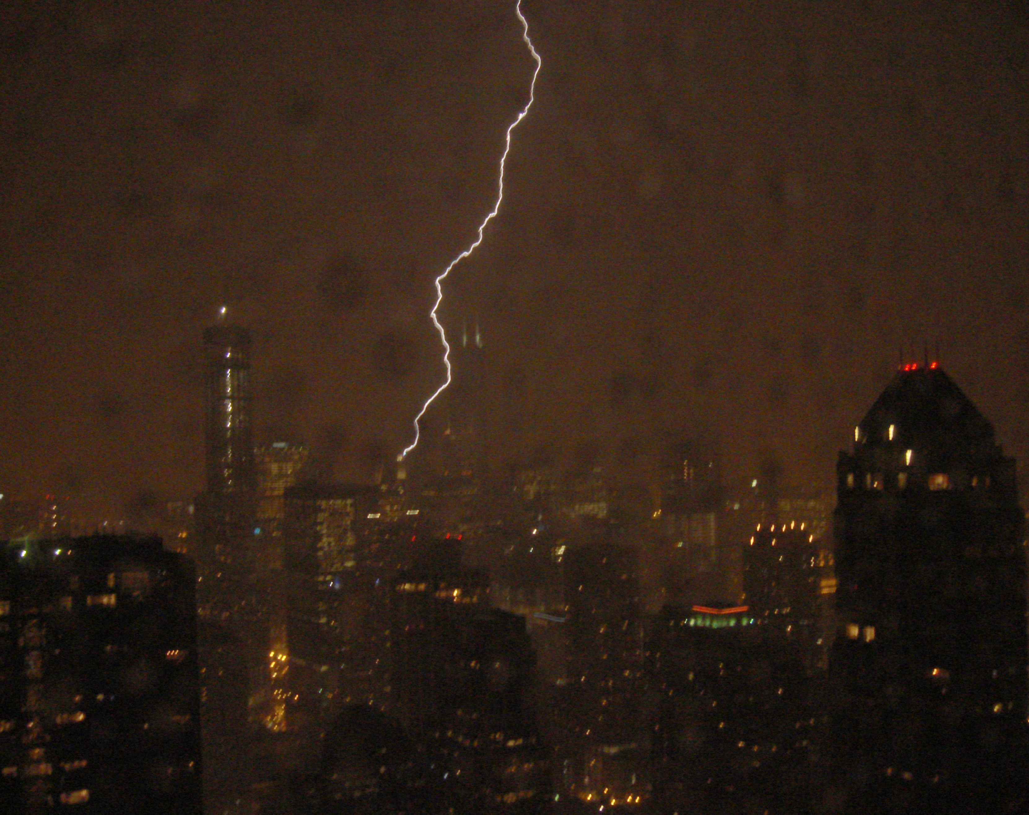 Chicago Loop lightning strike