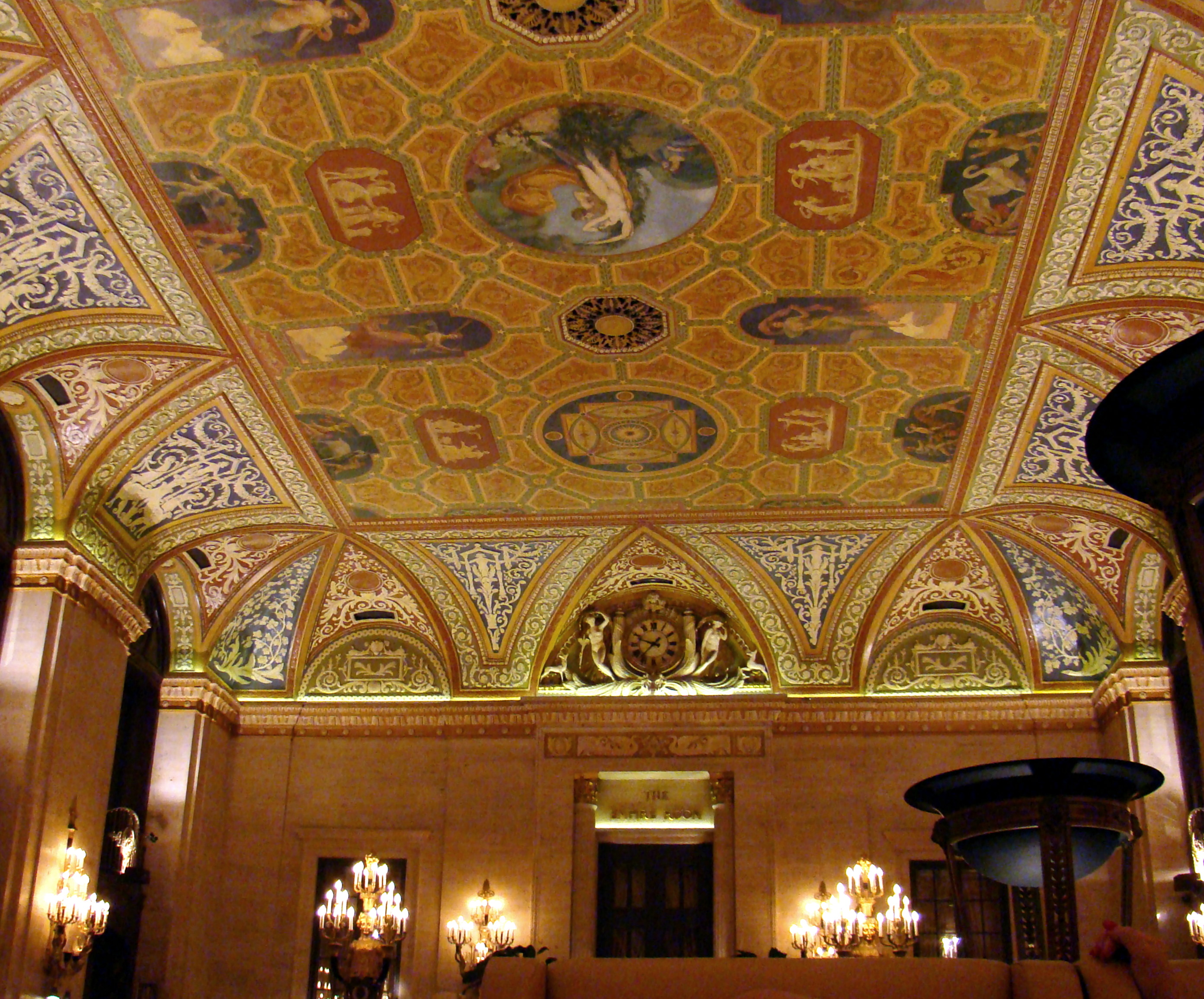 Palmer House lobby ceiling