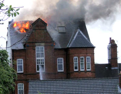 Enderby Old Bank Fire
