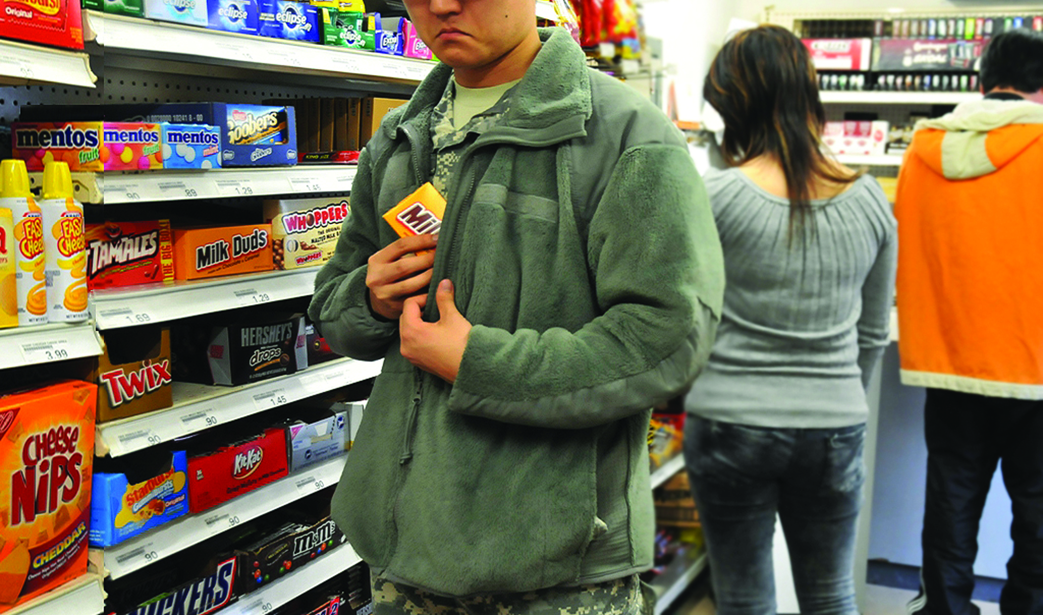 Shoplifting at Exchange costs military in many ways