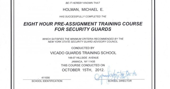 Michael20Holman20Eight20Hour20Pre-Assignment20Security20Training