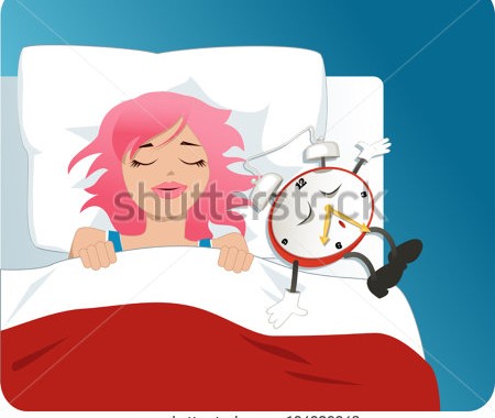 stock-vector-overslept-alarm-clock-falling-asleep-next-to-a-cute-girl-vector-cartoon-164606648