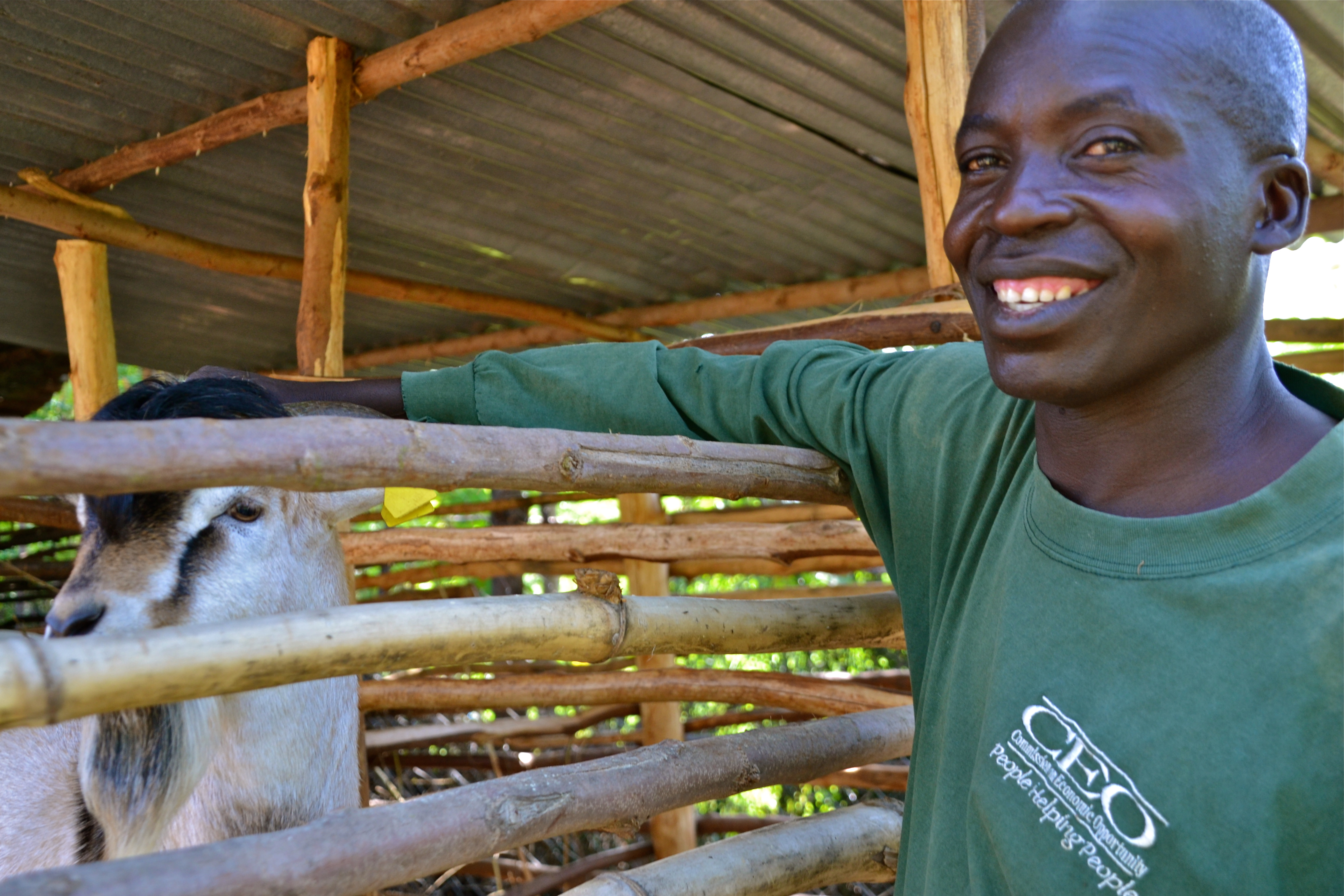 Visit to John Oboum's climate-smart farm site in Western Kenya
