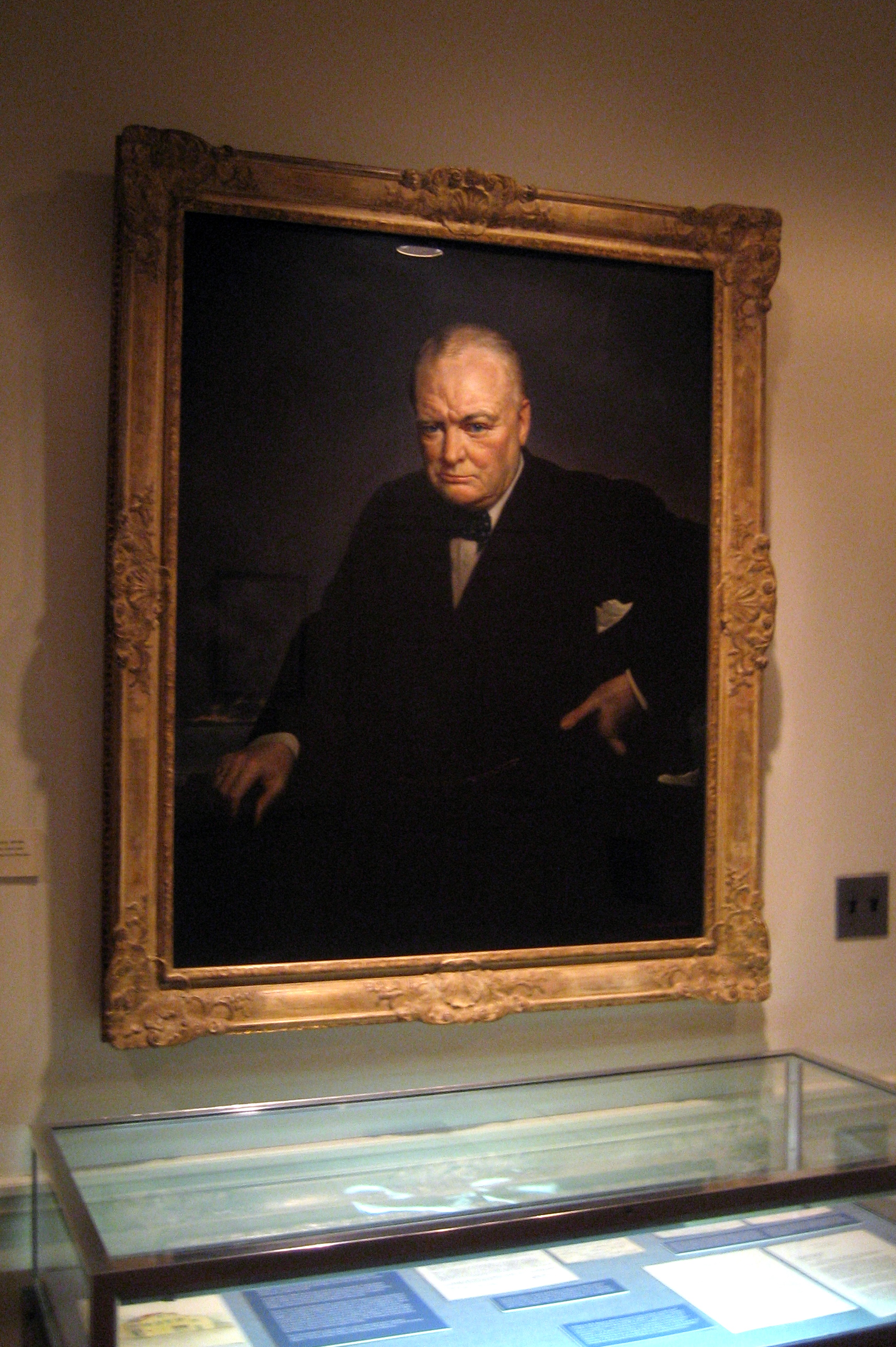 NY - Hyde Park: Franklin D. Roosevelt Presidential Library - Winston Churchill Portrait