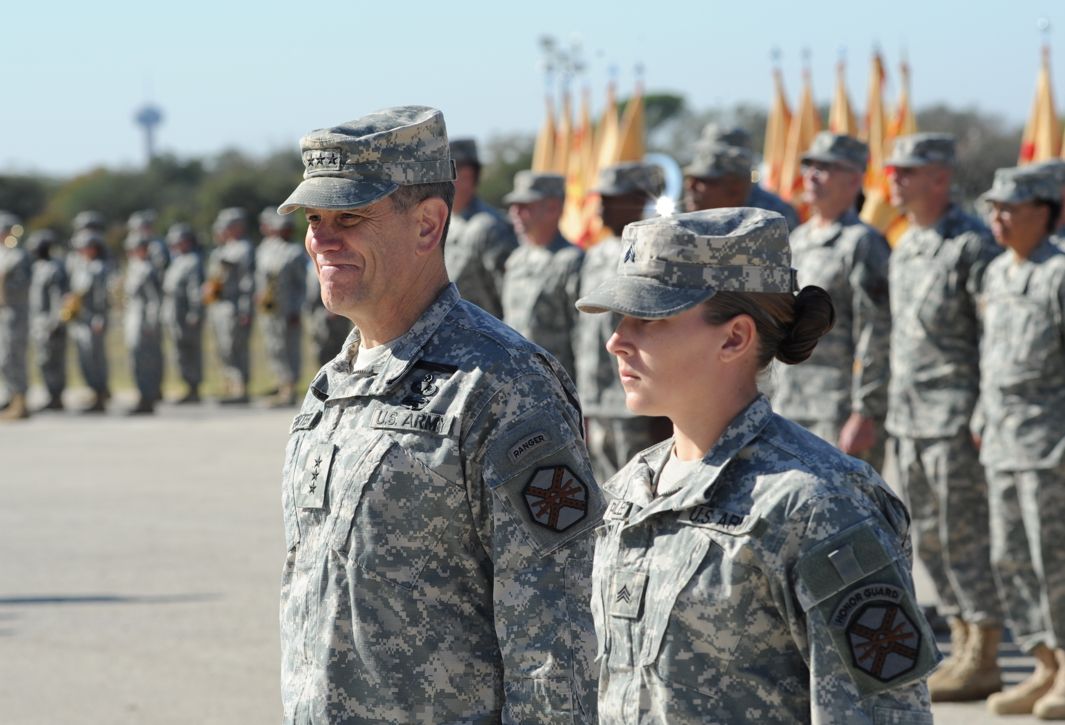 Lt. Gen. Ferriter receives the IMCOM patch - US Army - 111711