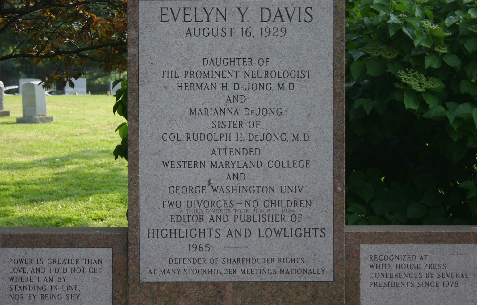 Evelyn Y. Davis