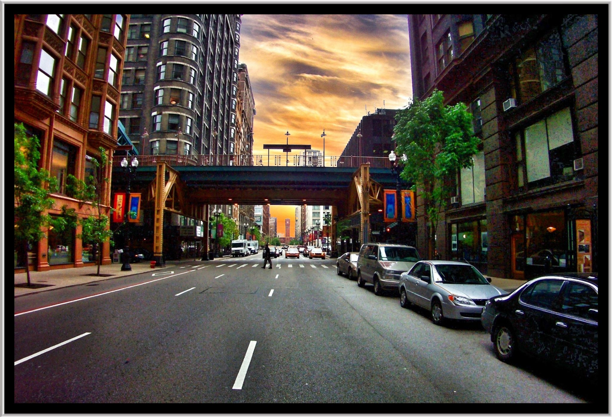 Chicago Il   ~ Looking South to Printers Row  ~  Loop ~ Historic Distict