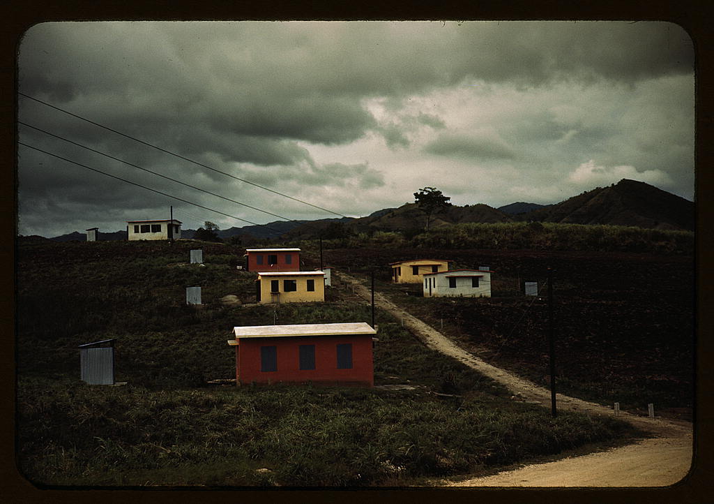 Federal housing project on the outskirts of the town of Yauco, Puerto Rico. About an acre of land for gardens is provided with each house  (LOC)