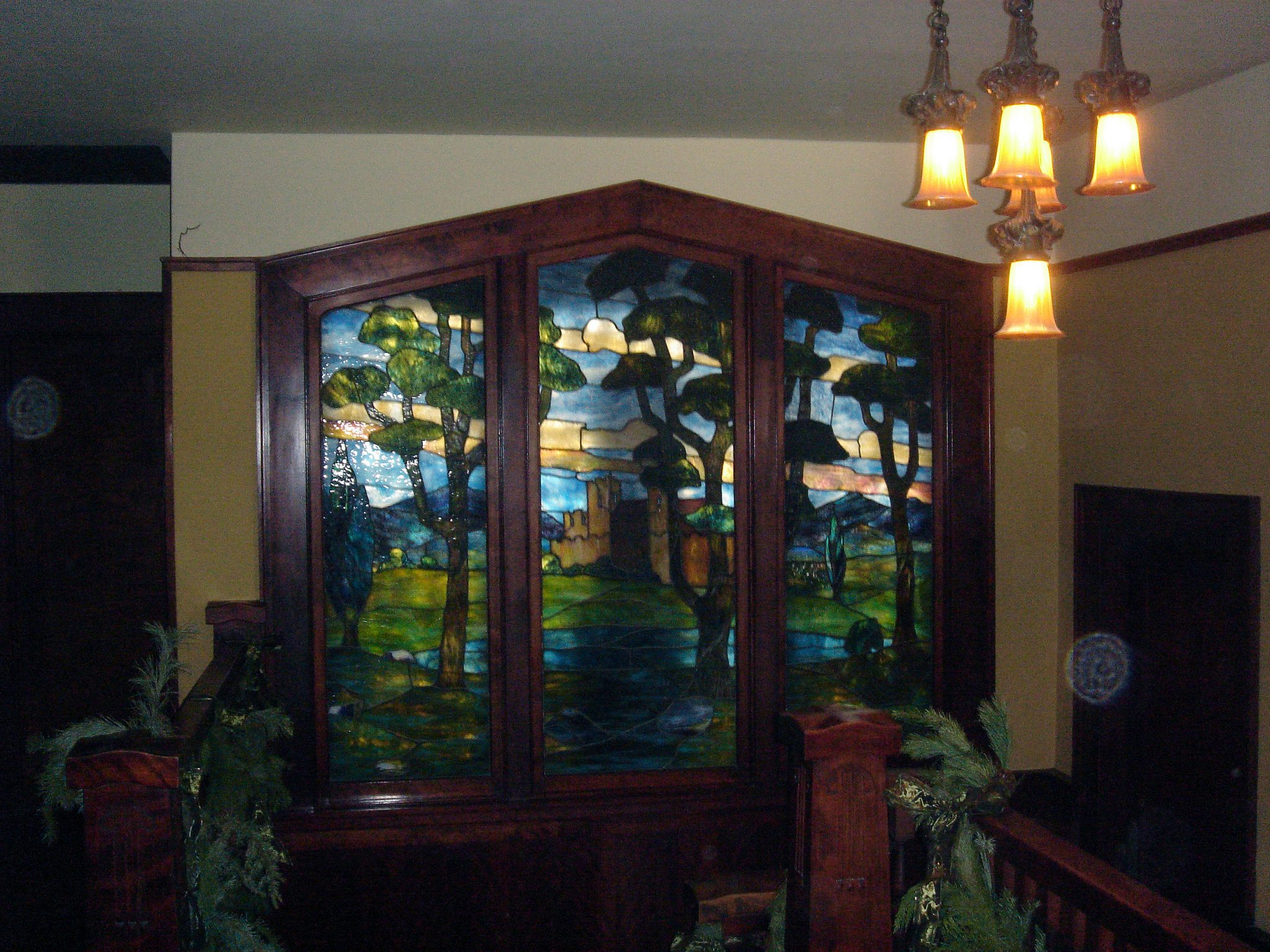 03m - Holmes-Shannon Residence - Upstairs Landing & Stained Glass Windows (E)